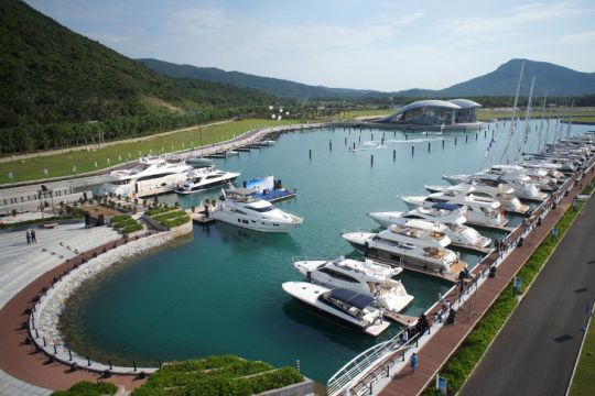 Marina de Shimei Bay, construite en Chine par Poralu Marine