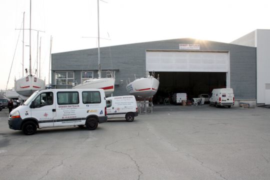 Grassi Bateaux dispose de son chantier sur le plateau nautique de La Rochelle