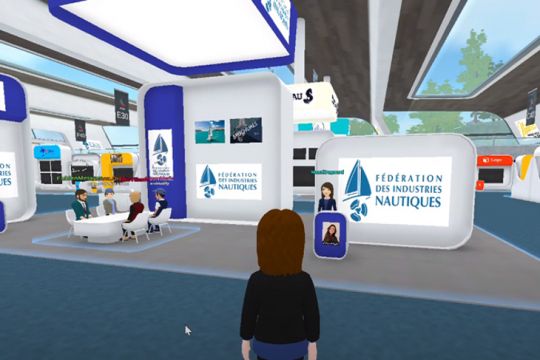 Stand sur le salon Virtual Nautic