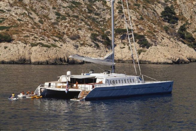Leggi l'articolo Lady Barbaretta, catamaran de 105 pieds dessiné par Dominique Presles