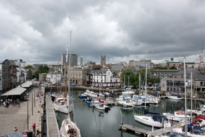Il porto di Plymouth nel Regno Unito