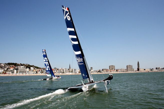 Regata davanti al porto di Le Havre