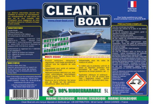 Nuova etichetta Clean Boat