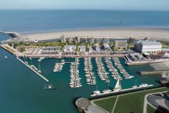 Vista aerea del futuro porto turistico di Dunkerque