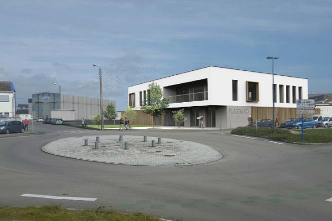 Leggi l'articolo Image du futur siège de Plastimo à Lorient