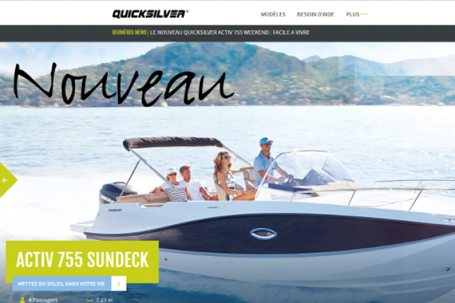 Nuovo sito web di Quicksilver
