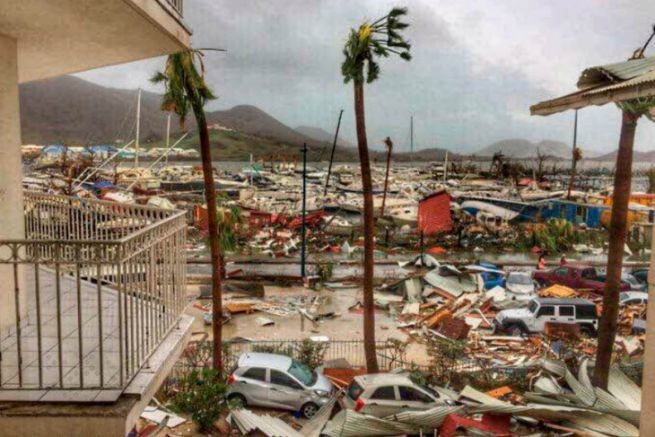 Saint-Martin dopo il passaggio del ciclone Irma